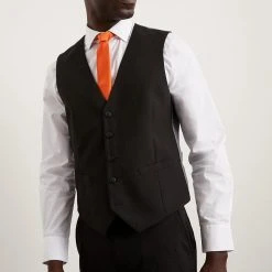 Burton Slim Fit Black Essential Suit Waistcoat