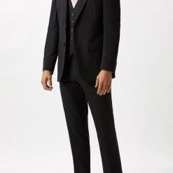 Burton Skinny Fit Charcoal Essential Suit Jacket