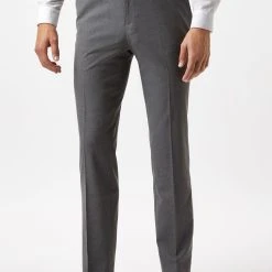 Burton Skinny Fit Light Grey Essential Suit Trousers