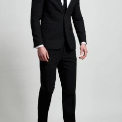 Burton Slim Fit Black Essential Suit Jacket