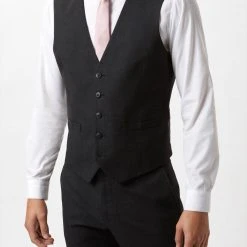 Burton Slim Fit Charcoal Essential Waistcoat