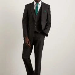 Burton Tailored Fit Charcoal Essential Suit Jacket