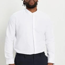 Burton Plus & Tall Skinny Grandad Shirt