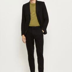 Burton Slim Fit Black Jersey Suit Jacket