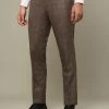 Burton Skinny Fit Neutral Check Suit Trouser