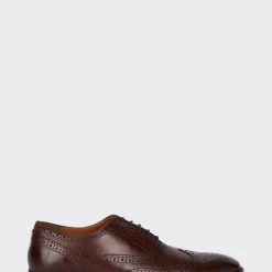 Burton Leather Smart Burgundy Oxford Brogue