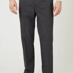 Burton Tailored Fit Charcoal Semi Plain Suit Trouser