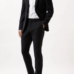 Burton Slim Fit Black Performance Suit Jacket