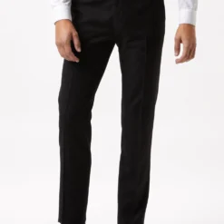 Burton Slim Fit Black Twill Suit Trousers