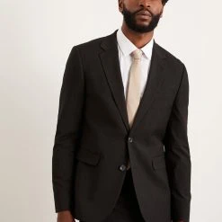 Burton Skinny Fit Black Essential Suit Jacket