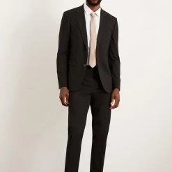 Burton Skinny Fit Black Essential Suit Trousers