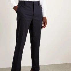 Burton Plus Tailored Fit Navy Essential Suit Trousers