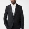 Burton Slim Fit Black Tuxedo Suit Jacket