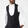 Burton Slim Fit Black Tuxedo Suit Waistcoat
