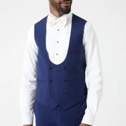 Burton Slim Fit Navy Tuxedo Suit Waistcoat