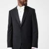 Burton Skinny Fit Black Tuxedo Suit Jacket