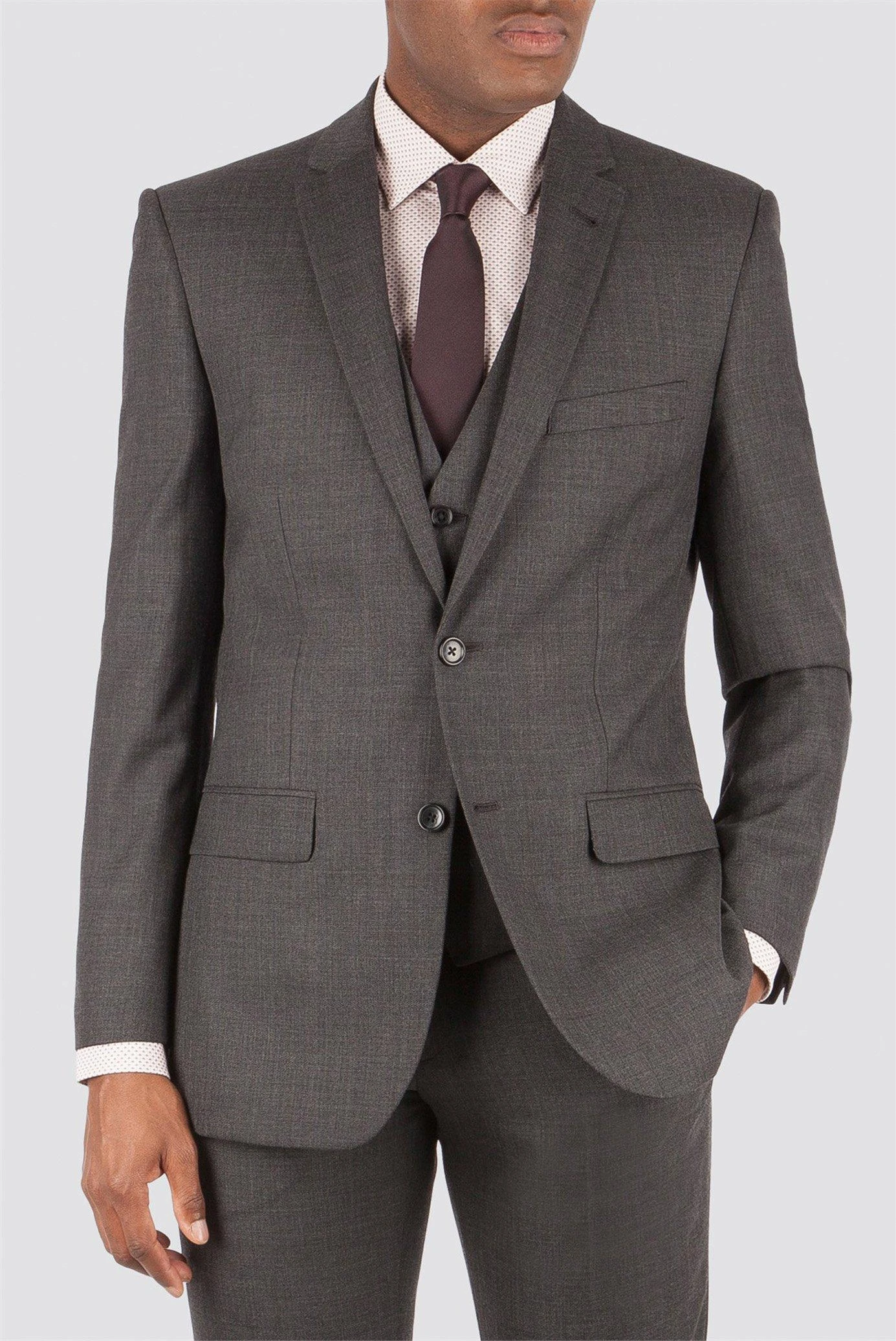 Racing Green Pick And Pick Tailored Suit Jacket