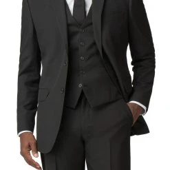 Racing Green Plain Regular Suit Jacket