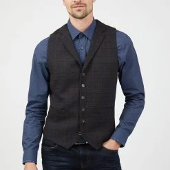 Jeff Banks Check Waistcoat