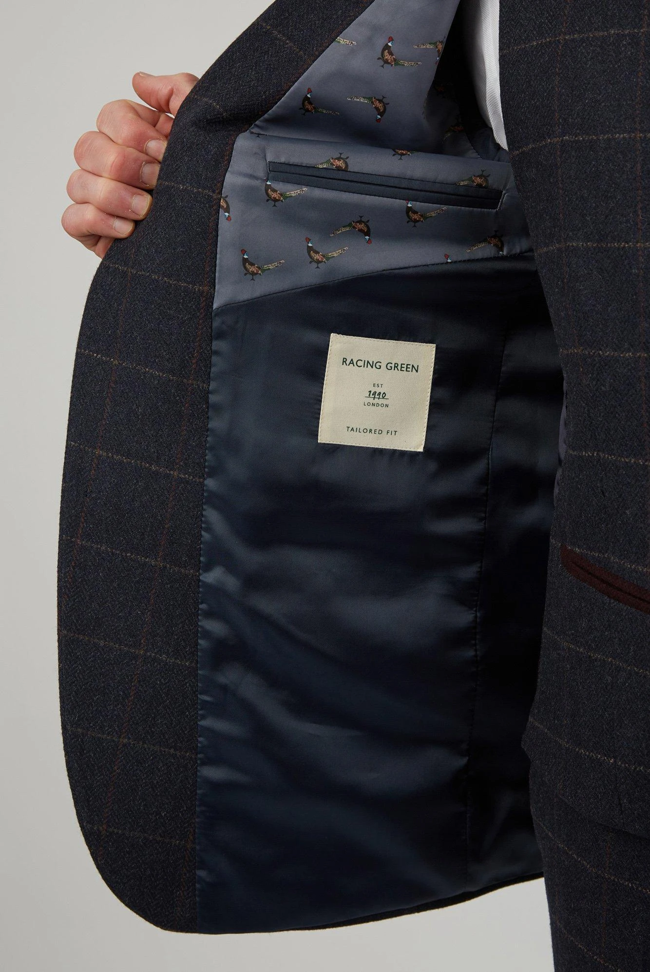 Racing Green Heritage Check Jacket - Image 6