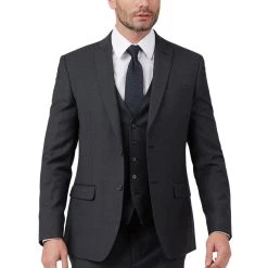 Racing Green Birdseye Tailored Fit Suit Jacket