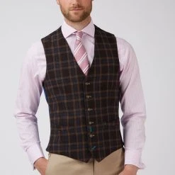 Jeff Banks Check Waistcoat