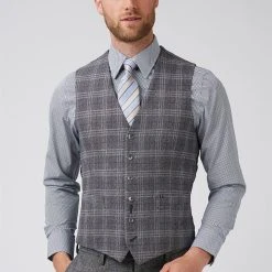 Jeff Banks Check Waistcoat