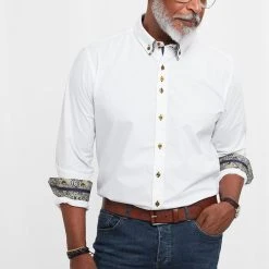 Joe Browns Dapper Tailored Fit Double Collar Shirt