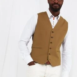 Joe Browns Classic Neutral Contrast Lining Pocketed Smart Suit Waistcoat