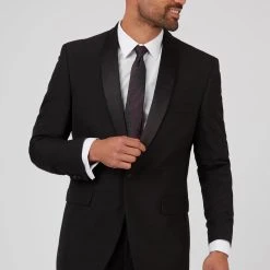 Racing Green Regular Fit Shawl Tuxedo Jacket